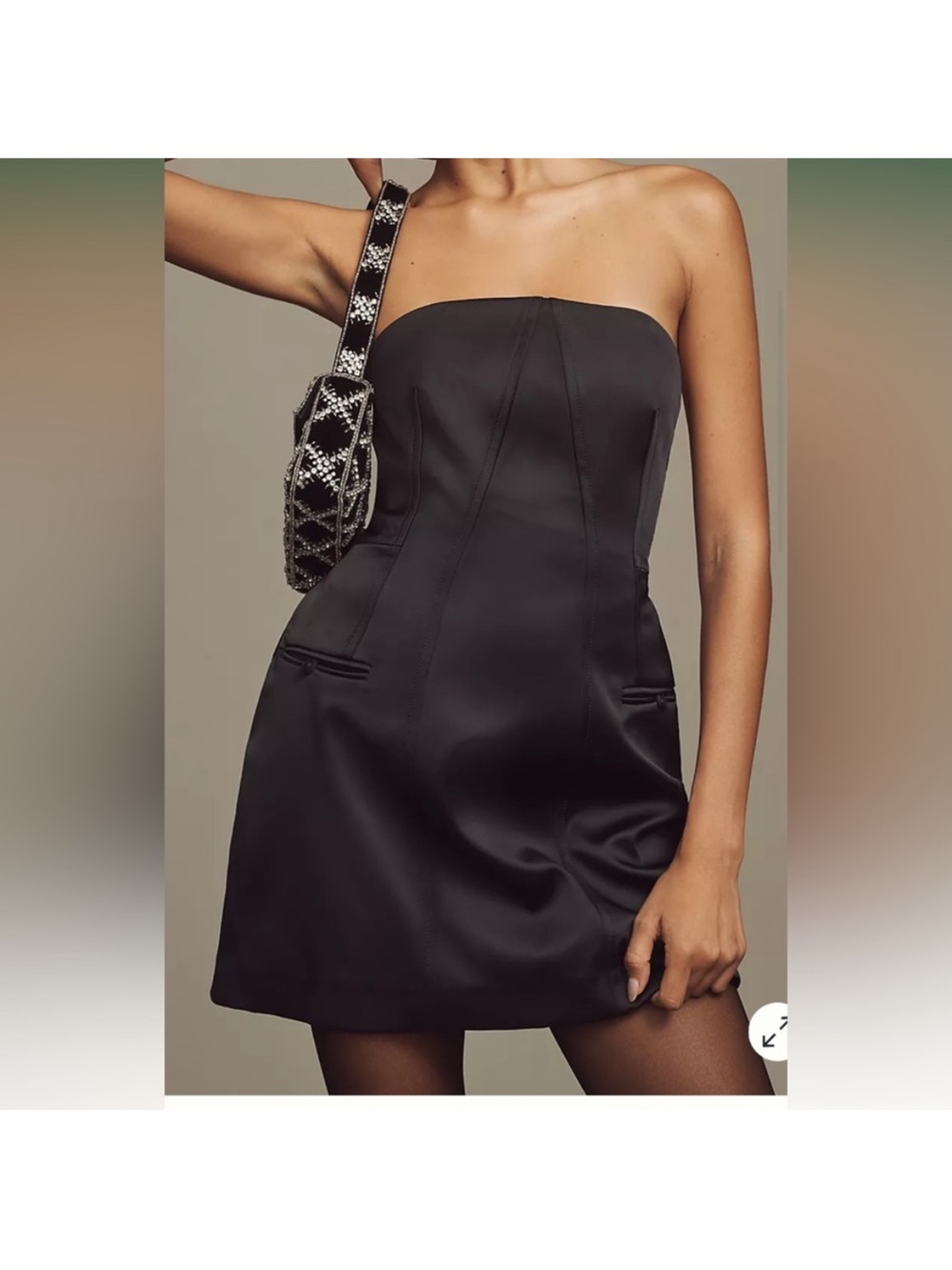 Anthropologie Sculpted Strapless Dress